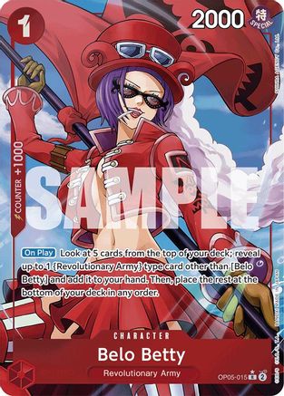 Belo Betty (Alternate Art) (OP05-015) [Premium Booster -The Best-] Foil One Piece Single Bandai