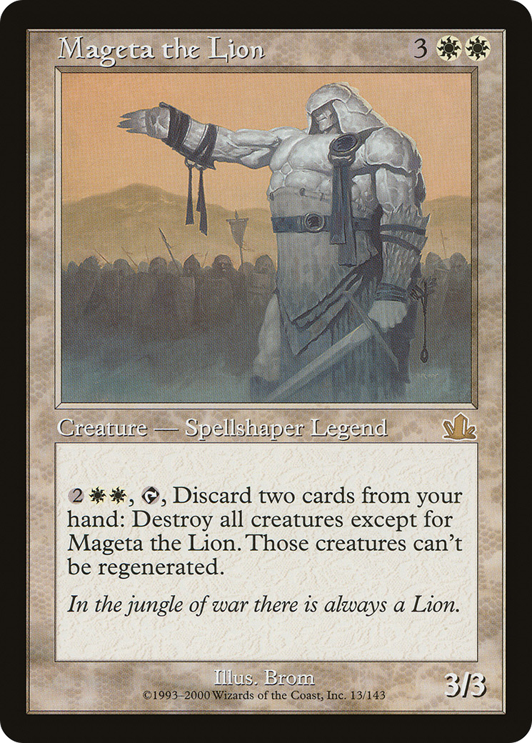 Mageta the Lion (PCY-013) [Prophecy] MTG Single Wizards of the Coast