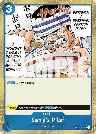 Sanji's Pilaf (Jolly Roger Foil) (OP03-056) [Premium Booster -The Best-] Foil One Piece Single Bandai