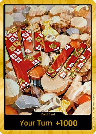 DON!! Card (Oden) (Gold) [Premium Booster -The Best-] Foil One Piece Single Bandai