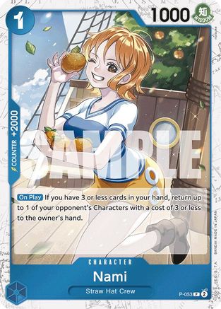 Nami (Jolly Roger Foil) (P-053) [Premium Booster] One Piece Single Bandai