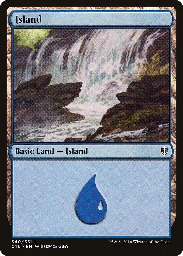 Island (340) (C16-340) [Commander 2016] MTG Single Wizards of the Coast