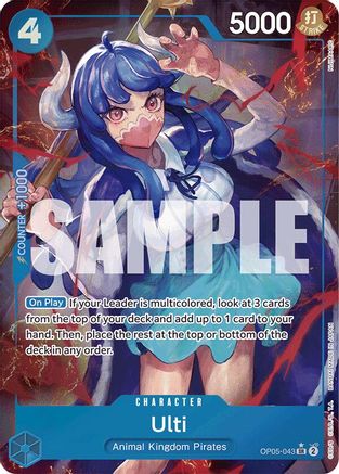Ulti (Alternate Art) (OP05-043) [Premium Booster -The Best-] Foil One Piece Single Bandai