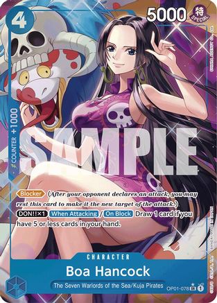 Boa Hancock (OP01-078) (Alternate Art) (OP01-078) [Premium Booster -The Best-] Foil One Piece Single Bandai