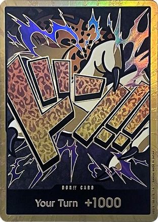 DON!! Card (Rob Lucci) (Gold) [Premium Booster -The Best-] Foil One Piece Single Bandai