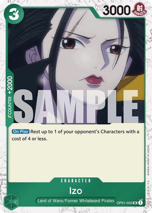 Izo (OP01-033) (Jolly Roger Foil) (OP01-033) [Premium Booster -The Best-] Foil One Piece Single Bandai