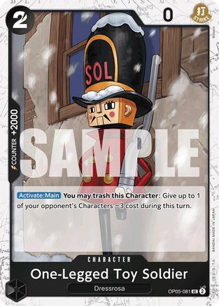 One-Legged Toy Soldier (Jolly Roger Foil) (OP05-081) [Premium Booster -The Best-] Foil One Piece Single Bandai
