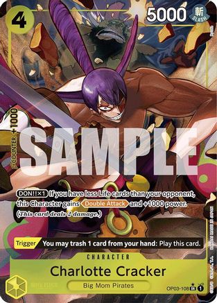 Charlotte Cracker (Alternate Art) (OP03-108) [Premium Booster -The Best-] Foil One Piece Single Bandai