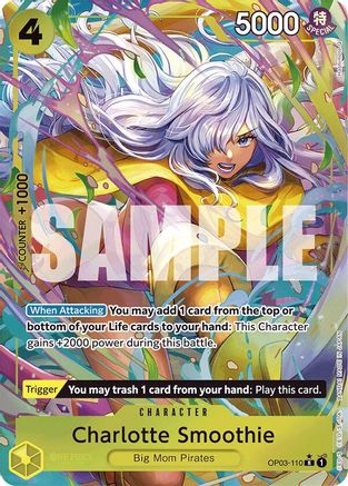 Charlotte Smoothie (Alternate Art) (OP03-110) [Premium Booster -The Best-] Foil One Piece Single Bandai