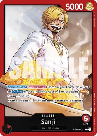 Sanji (PRB01-001) (PRB01-001) [Premium Booster -The Best-] One Piece Single Bandai