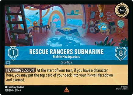 Rescue Rangers Submarine - Mobile Headquarters (169/204) [Azurite Sea] Cold Foil Lorcana Single Disney