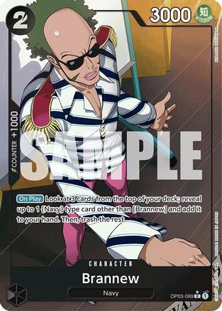 Brannew (Full Art) (OP03-089) [Premium Booster -The Best-] Foil One Piece Single Bandai
