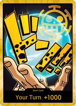 DON!! Card (Trafalgar Law) (Gold) [Premium Booster -The Best-] Foil One Piece Single Bandai