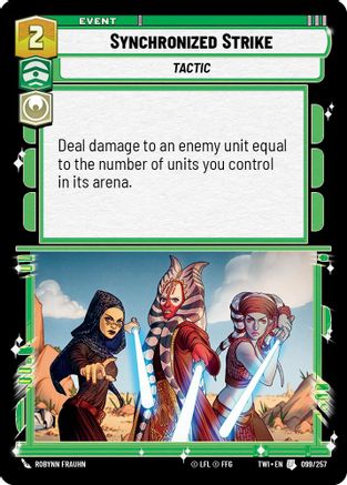 Synchronized Strike (099/257) [Twilight of the Republic] Foil Star Wars: Unlimited Single Disney