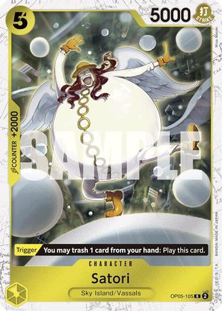 Satori (Jolly Roger Foil) (OP05-105) [Premium Booster -The Best-] Foil One Piece Single Bandai