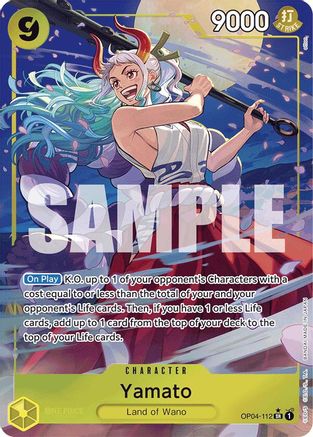 Yamato (OP04-112) (Alternate Art) (OP04-112) [Premium Booster -The Best-] Foil One Piece Single Bandai
