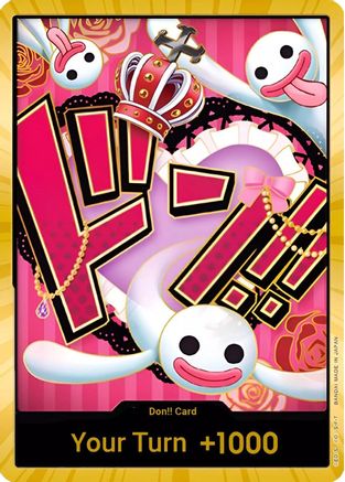 DON!! Card (Perona) (Gold) [Premium Booster -The Best-] Foil One Piece Single Bandai