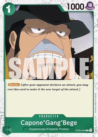Capone"Gang"Bege (ST02-004) (Jolly Roger Foil) (ST02-004) [Premium Booster -The Best-] Foil One Piece Single Bandai