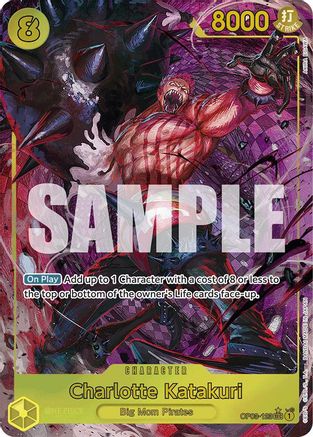 Charlotte Katakuri (Alternate Art) (OP03-123) [Premium Booster -The Best-] Foil One Piece Single Bandai