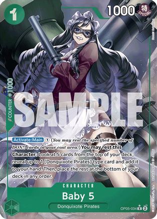 Baby 5 (OP05-034) (Full Art) (OP05-034) [Premium Booster -The Best-] Foil One Piece Single Bandai