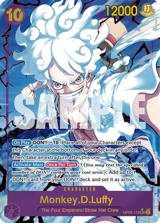 Monkey.D.Luffy (OP05-119) (Alternate Art) (OP05-119) [Premium Booster -The Best-] Foil One Piece Single Bandai