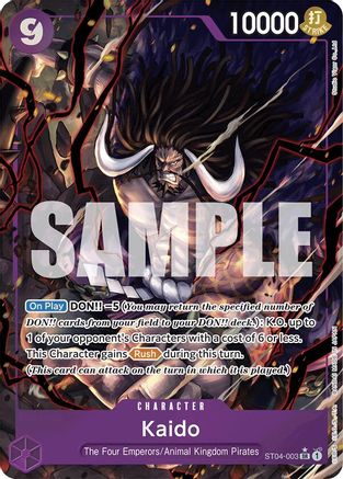 Kaido (ST04-003) (Alternate Art) (ST04-003) [Premium Booster -The Best-] Foil One Piece Single Bandai