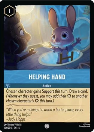 Helping Hand (164/204) [Azurite Sea] Lorcana Single Disney