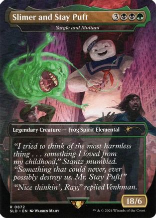 Slimer and Stay Puft - Yargle and Multani (SLD-872) [Secret Lair] Drop Series MTG Single Wizards of the Coast