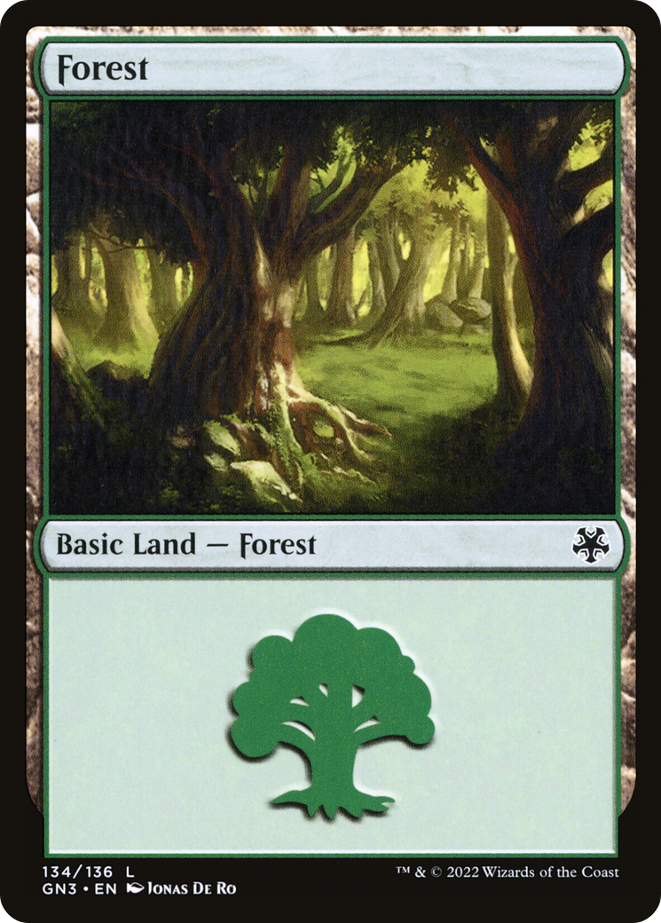 Forest (GN3-134) [Misc] Game Night: Free-for-All MTG Single Wizards of the Coast