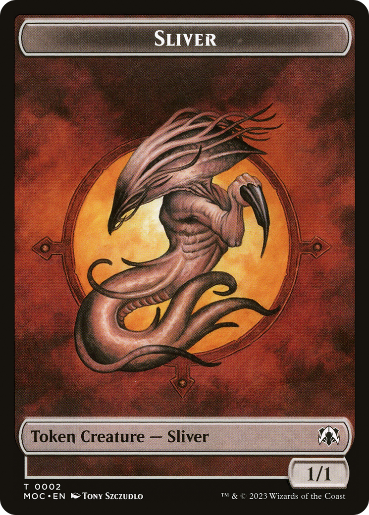Sliver (TMOC-002) [Tokens] March of the Machine Commander Tokens MTG Single Wizards of the Coast