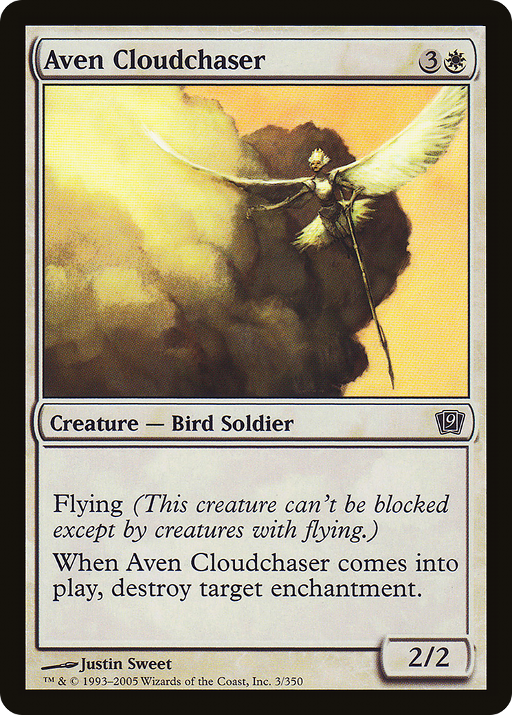 Aven Cloudchaser (9ED-003) [9th Edition] MTG Single Wizards of the Coast