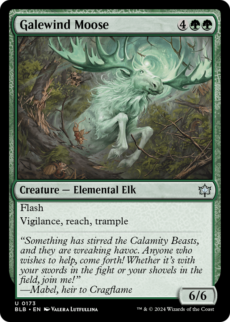 Galewind Moose (BLB-173) [Bloomburrow] Foil MTG Single Wizards of the Coast