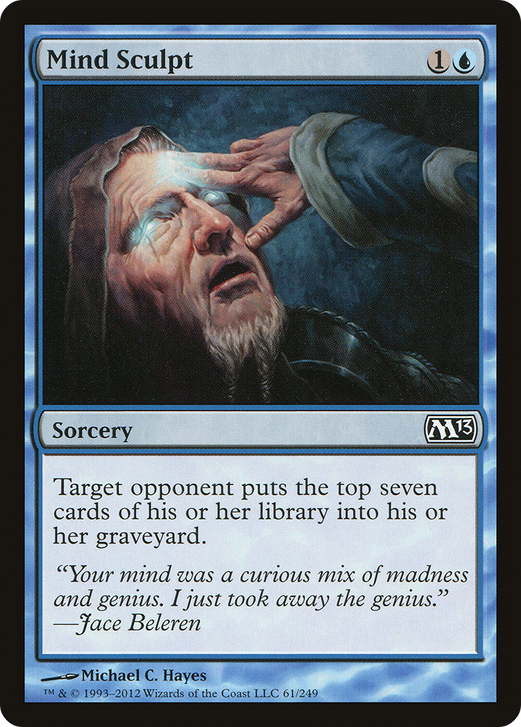 Mind Sculpt (M13-061) [Magic 2013] Foil MTG Single Wizards of the Coast