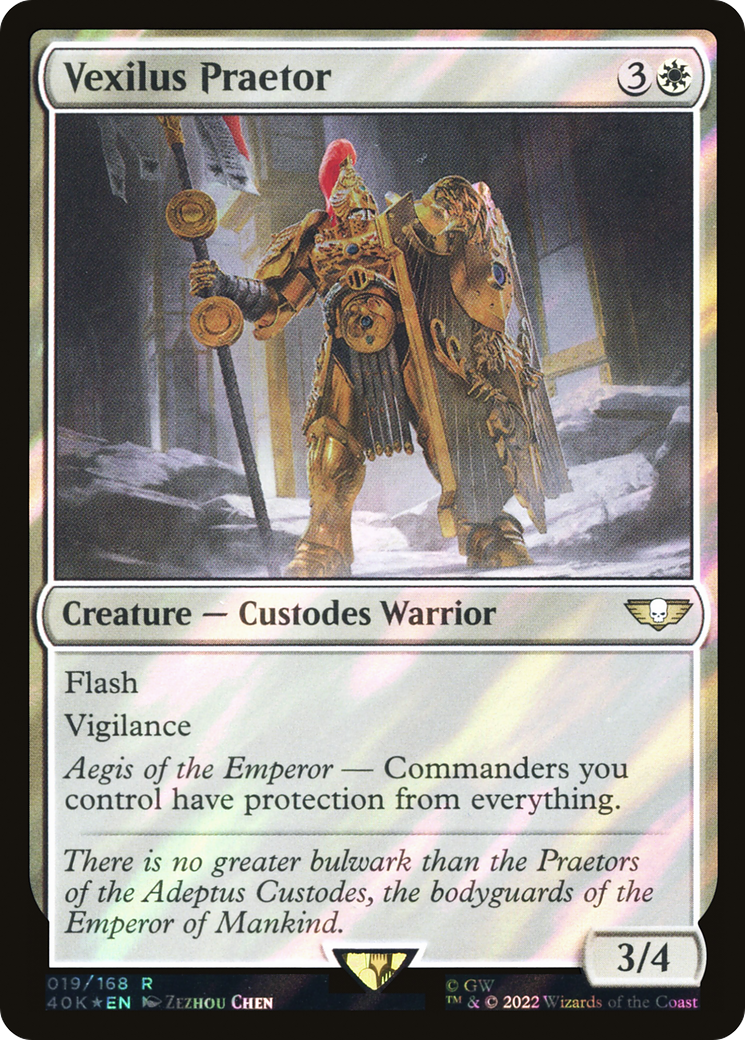 Vexilus Praetor (40K-19★) [Warhammer 40,000 Commander] Foil MTG Single Wizards of the Coast