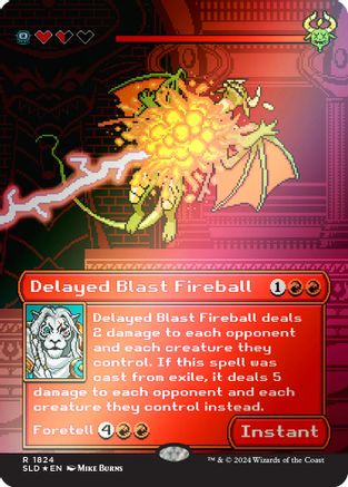 Delayed Blast Fireball (Rainbow Foil) (SLD-1824) [Secret Lair] Drop Series Foil MTG Single Wizards of the Coast