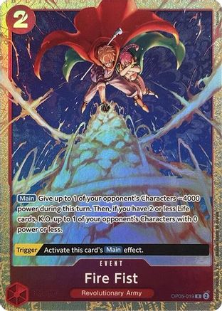 Fire Fist (Premium Card Collection -Best Selection Vol. 2-) (OP05-019) [One Piece Promotion Cards] Foil One Piece Single Bandai