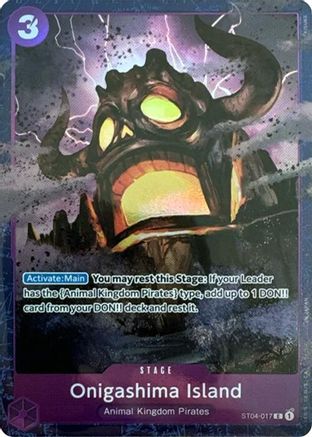 Onigashima Island (Premium Card Collection -Best Selection Vol. 2-) (ST04-017) [One Piece Promotion Cards] Foil One Piece Single Bandai