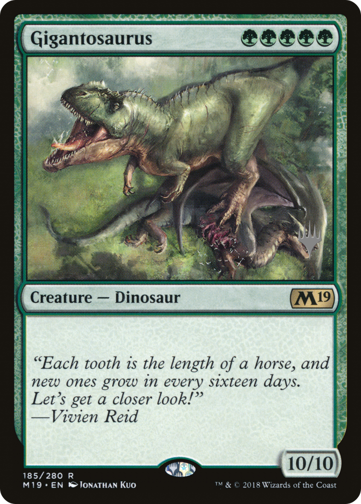 Gigantosaurus (PPM20-185P) [Core Set 2019 Promos] MTG Single Wizards of the Coast