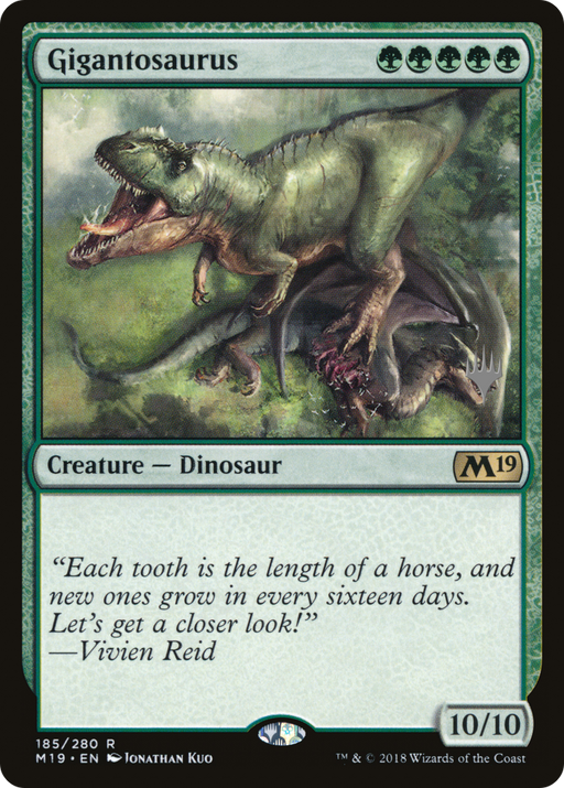 Gigantosaurus (PPM20-185P) [Core Set 2019 Promos] MTG Single Wizards of the Coast