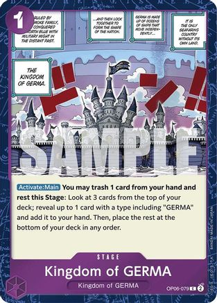 Kingdom of GERMA (Jolly Roger Foil) (OP06-079) [Premium Booster -The Best-] Foil One Piece Single Bandai