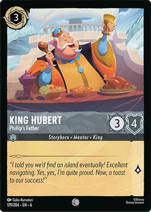 King Hubert - Phillip's Father (179/204) [Azurite Sea] Lorcana Single Disney