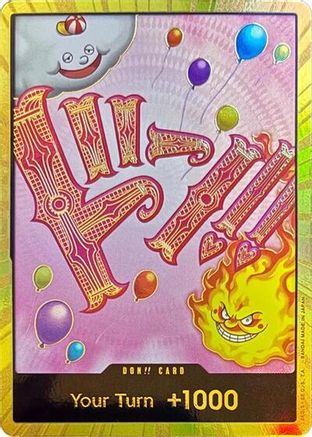 DON!! Card (Big Mom) (Gold) [Premium Booster -The Best-] Foil One Piece Single Bandai
