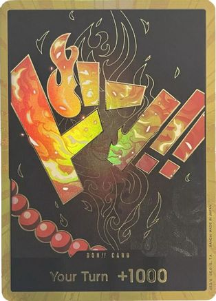 DON!! Card (Ace) (Gold) [Premium Booster -The Best-] Foil One Piece Single Bandai