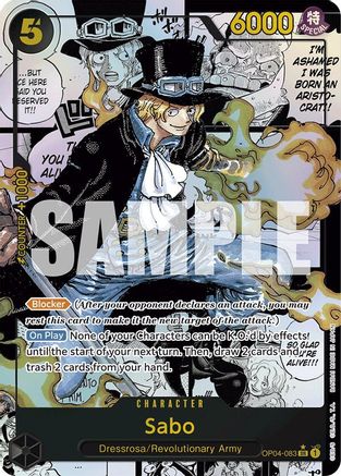 Sabo (OP04-083) (Manga) (OP04-083) [Premium Booster -The Best-] Foil One Piece Single Bandai