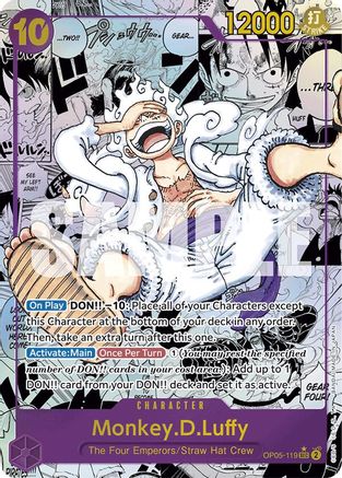 Monkey.D.Luffy (OP05-119) (Manga) (OP05-119) [Premium Booster -The Best-] Foil One Piece Single Bandai