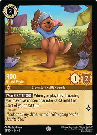 Roo - Littlest Pirate (23/204) [Azurite Sea] Lorcana Single Disney