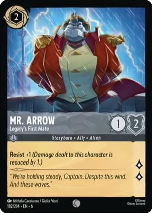 Mr. Arrow - Legacy's First Mate (182/204) [Azurite Sea] Lorcana Single Disney