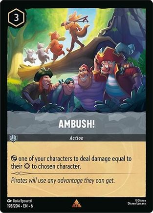 Ambush! (198/204) [Azurite Sea] Lorcana Single Disney