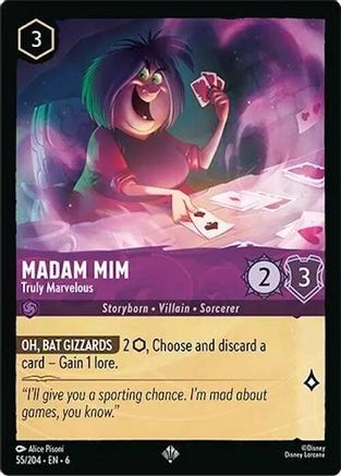 Madam Mim - Truly Marvelous (55/204) [Azurite Sea] Cold Foil Lorcana Single Disney