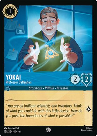 Yokai - Professor Callaghan (158/204) [Azurite Sea] Lorcana Single Disney